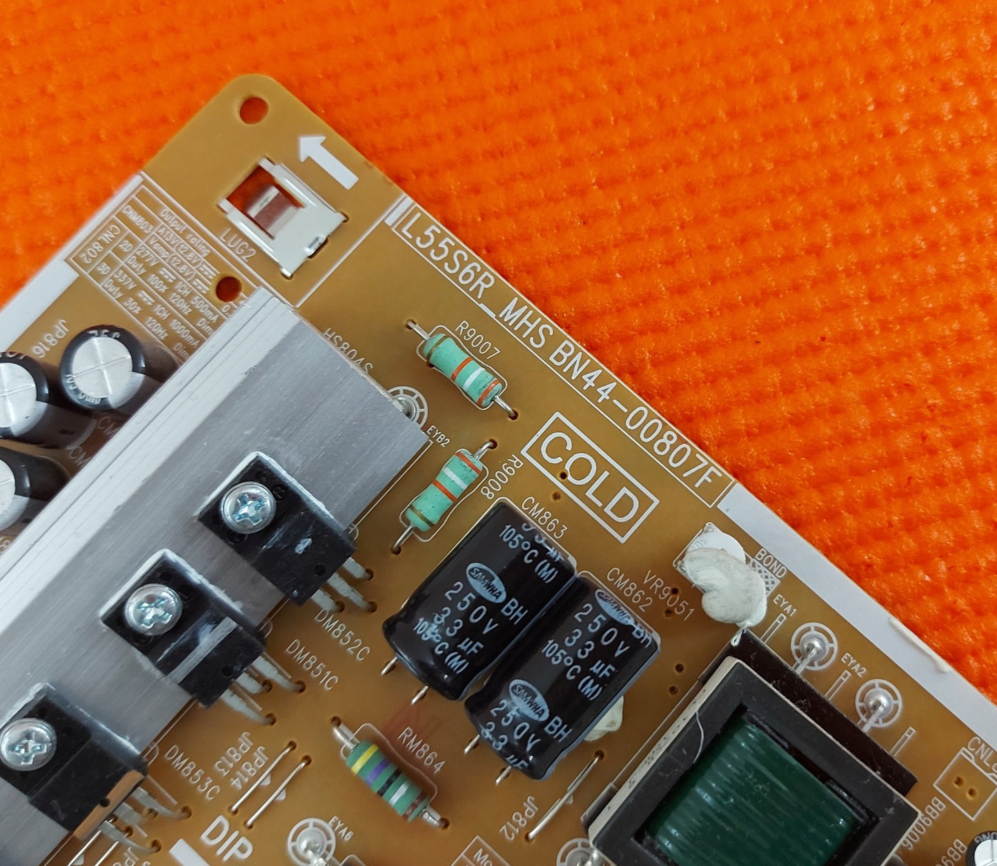 POWER BOARD FOR UE50MU6120K UE49MU6292U UE49MU6220K TV L55S6R_MHS BN44-00807F