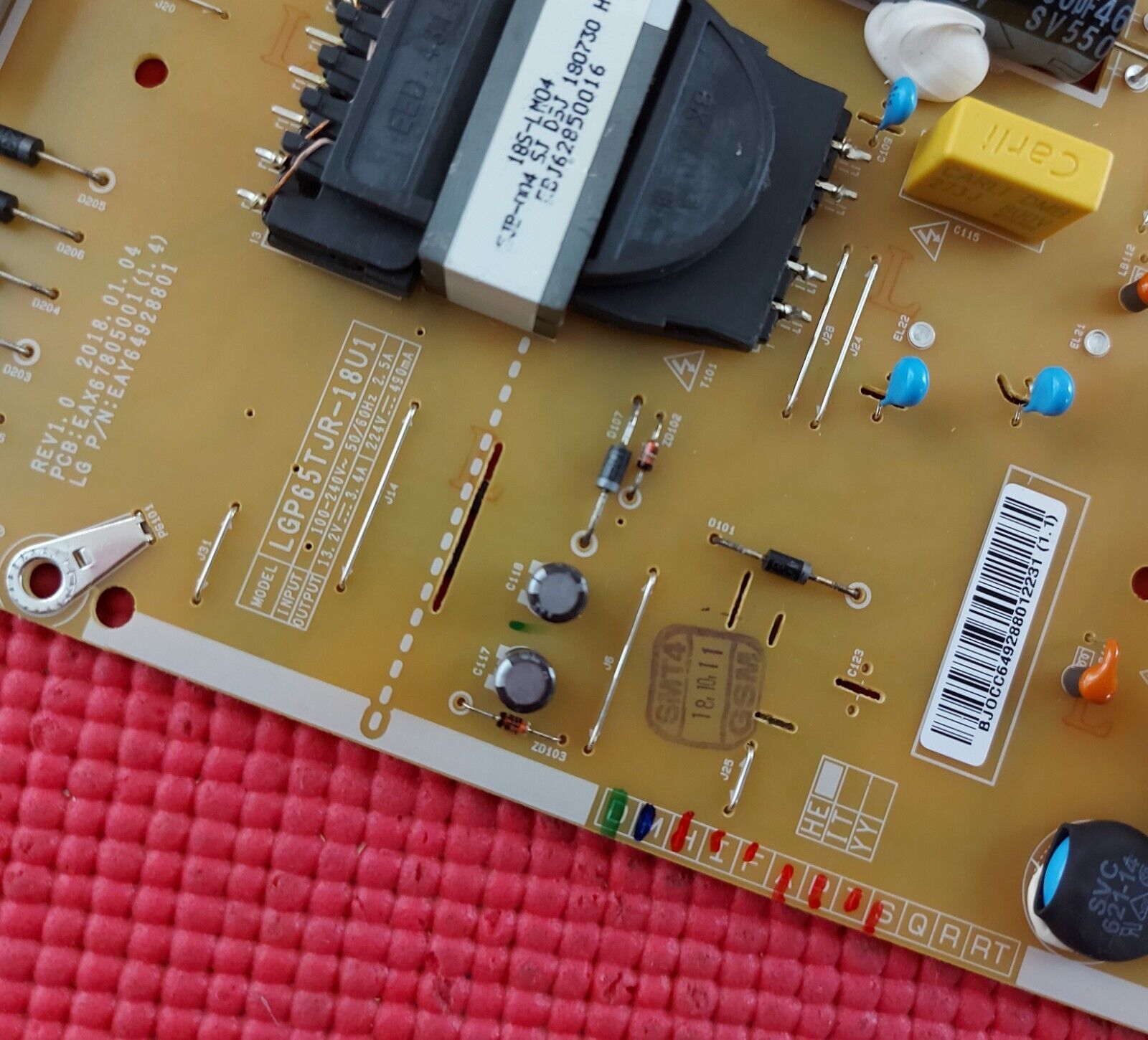 POWER BOARD FR LG 65UK6400PLF 65UK6470PLC 65UM7050PLA TV EAX67805001 EAY64928801