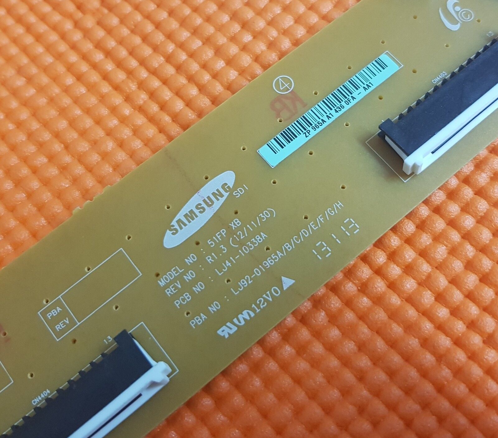 BUFFER BOARD FOR PS51F8500ST 51" PLASMA TV LJ41-10338A LJ92-01965A AA1