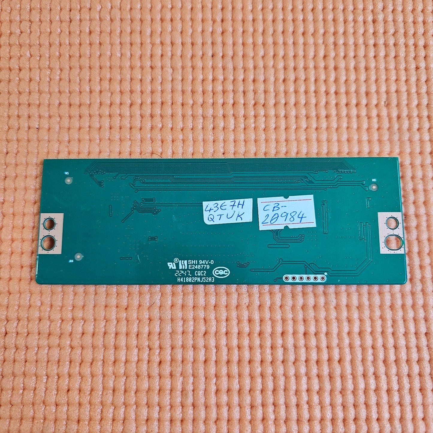 LVDS TCON BOARD FOR HISENSE 43E7HQTUK 43" TV RSAG7.820.11133/ROH 307153