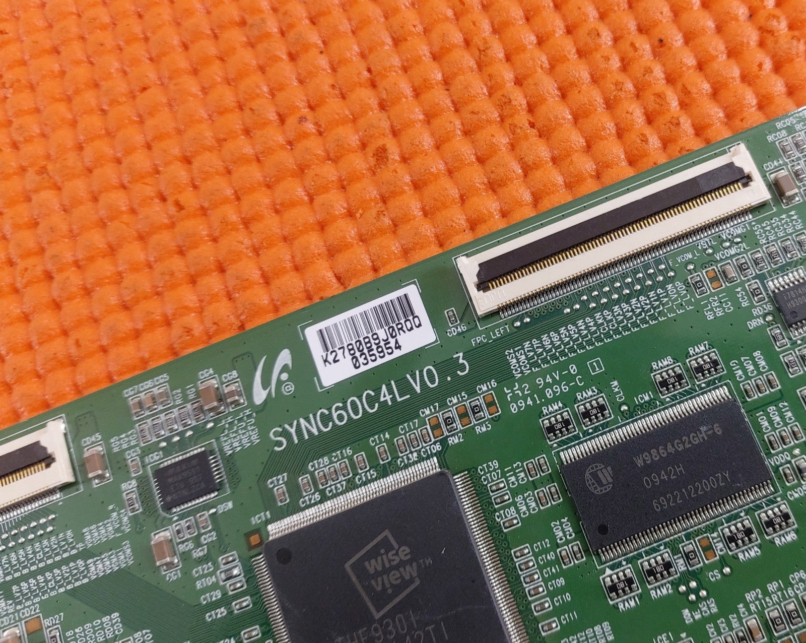 TCON BOARD FOR TOSHIBA 40LV665D 40BV700B 40KV700B TV SYNC60C4LV0.3 LJ94-02780B