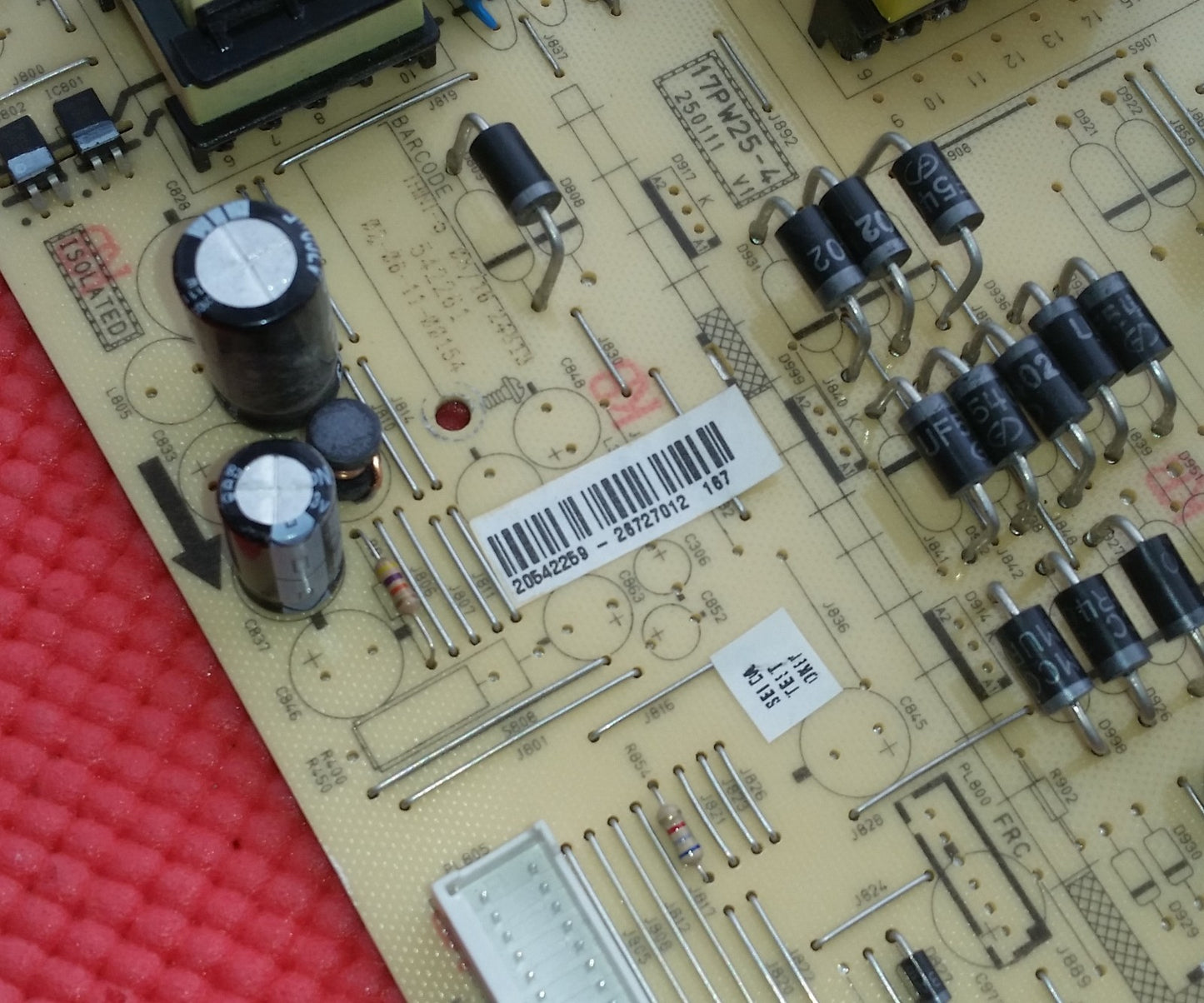 POWER SUPPLY BOARD FOR SANYO CE32LD08N-B 32" TV 17PW25-4 250111 V1 20542259