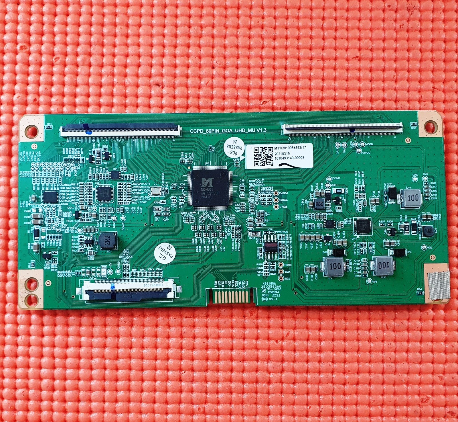 LVDS TCON BOARD FOR JVC LT-50CA890 LT-50CA890B 50" TV CCPD_80PIN_GOA_UHD_MU V1.3