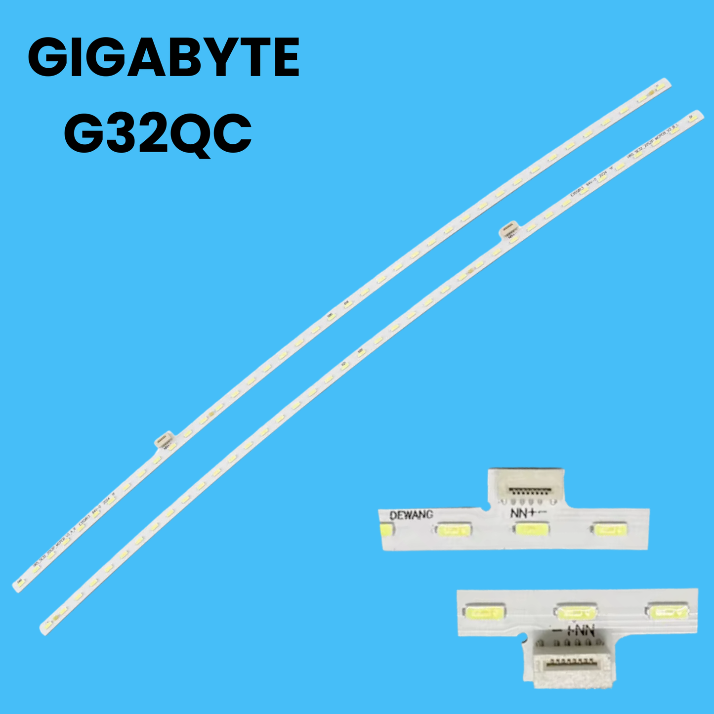 NEW LED BACKLIGHT SET FOR GIGABYTE G32QC A 32" MONITOR SSC-BX324014EMC2002054-A(+B)-REV1.0